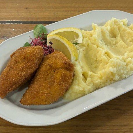 Bécsi panírban bundázott harcsafilé